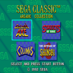 Sega Classics 4-in-1 for segacd screenshot